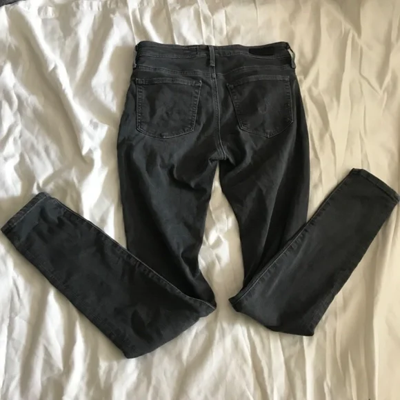 EUC size 26 (fit 27 too) Grey stretchy comfy The Farrah Skinny jeans - Picture 4 of 7